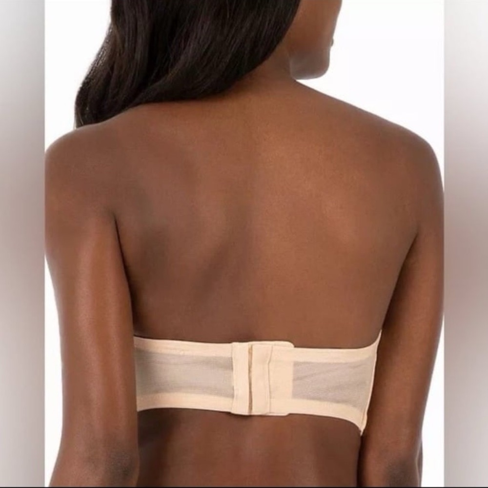 Lively 38D 32218 No-Wire Strapless Bra Toasted Almond Beige Convertible NEW - Picture 7 of 8